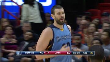 Los 28 puntos de Marc Gasol para imponerse a Miami Heat