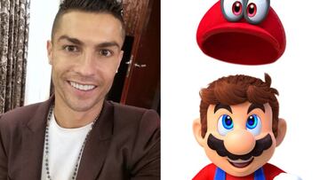 Cristiano Ronaldo sorprende con un look a los Super Mario.