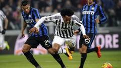 Jeison Murillo y Juan Cuadrado, duelo colombiano en Copa Italia.