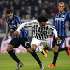 Cuadrado fue una máquina con Juve ante Inter por Copa Italia