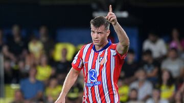 Sorloth marcó el tanto del 2-2 del Atlético ante el Villarreal.