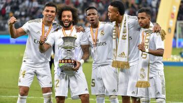 Casemiro, Marcelo, Vinicius, Militao y Rodrygo.