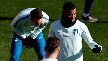 Lemar con el grupo; Lucas y Filipe Luis hicieron gimnasio