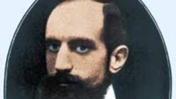 <B>FUNDADOR.</b> Padrós en un retrato de la época en que se fundó el Real Madrid.