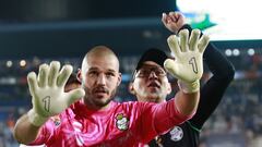 Gibrán Lajud durante el partido Pachuca vs Santos, correspondiente a la Recalificacion del Torneo Clausura 2023 de la Liga BBVA MX,en el Estadio Hidalgo, el 06 de Mayo de 2023.