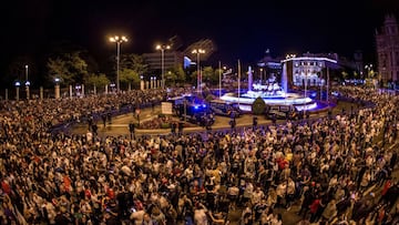 Máxima felicidad madridista y apoyo a Cristiano en Cibeles