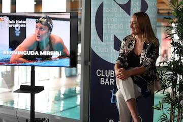 Mireia Belmonte, en su presentación con el CN Barcelona.