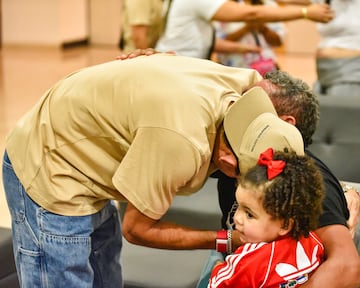 Luis Díaz se reencuentra con su padre en Barranquilla.