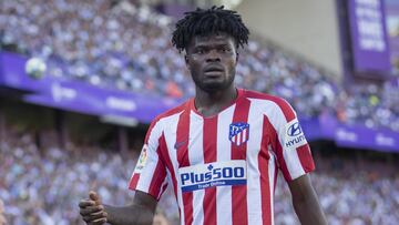 Thomas, en un partido con el Atlético.