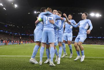 1-0. Kevin De Bruyne celebra el primer gol.