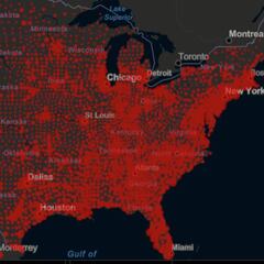 Mapa de casos y muertes por estado de coronavirus en USA; 24 de julio