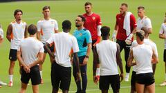 Parejo y Gerard preparados para la Champions