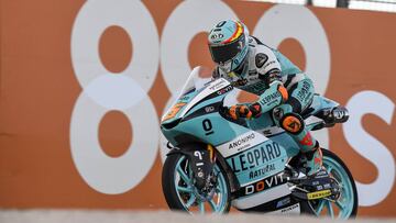 Masiá durante la carrera del GP de Aragón 2020.