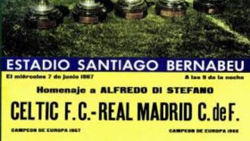 El Celtic fue el rival en el homenaje a Di Stéfano