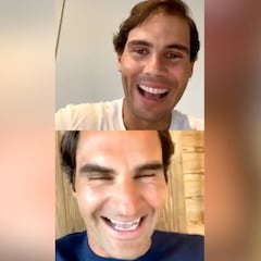 Son dos genios: la confesión tenística de Nadal que provocó las carcajadas de Federer