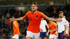 De Ligt, con Holanda en la UEFA Nations League. 