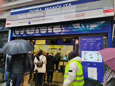 El n¨²mero de la Loter¨ªa de Navidad que s¨®lo puedes comprar en ¡®Do?a Manolita¡¯