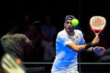 Ale Galán durante la final del Madrid Premier Pádel P1 
