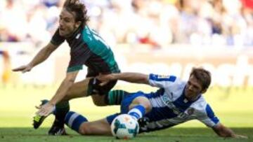 Verdú (izq.) volvía a casa.