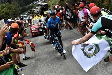 Nairo Quintana protagonizó un ataque  de más de 14 kilómetros y logró su primer triunfo en el Tour de Francia de este año.