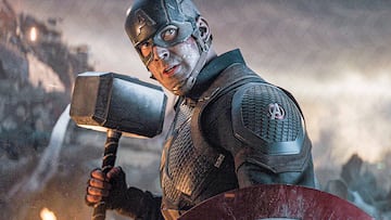 capitan america steve rogers chris evans vengadores endgame martillo mjolnir escudo