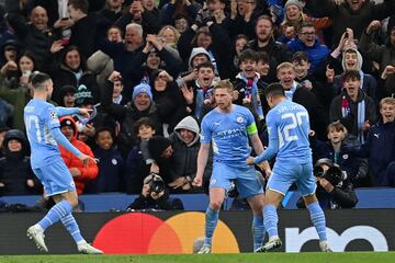 1-0. Kevin De Bruyne celebra el primer gol.