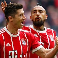 Bayern de Vidal se luce antes de visitar al Besiktas de Medel
