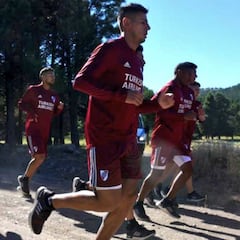 River se entrenó en San Martín de los Andes aún sin Quintero