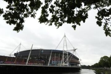 El Principality Stadium se prepara para acoger el próximo 3 de junio la final de la Champions League entre Real Madrid y Juventus.