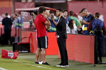 Marco Asensio en el estadio de Son Moix.