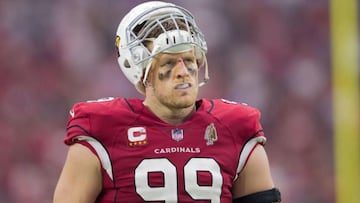 Sep 19, 2021; Glendale, Arizona, USA; Arizona Cardinals defensive lineman J.J. Watt (99) in the second half against the Minnesota Vikings at State Farm Stadium. Mandatory Credit: Billy Hardiman-USA TODAY Sports