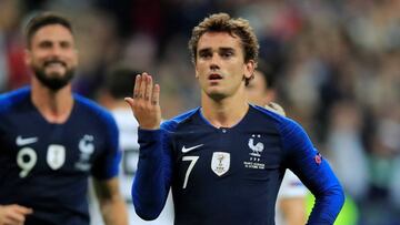 Griezmann celebrando el gol.