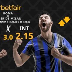 AS Roma vs. Inter de Milán: horario, dónde ver, pronósticos y clasificación