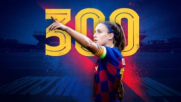 Alexia Putellas cumpli&oacute; 300 partidos de azulgrana.