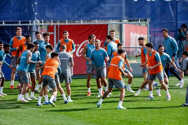 Gran ambiente durante el entrenamiento. 