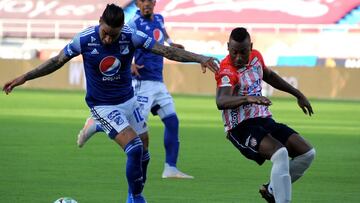 Junior de Barranquilla venció 3-2 a Millonarios en el Metropolitano y se lleva la ventaja en la semifinal de ida. La vuelta será el próximo domingo