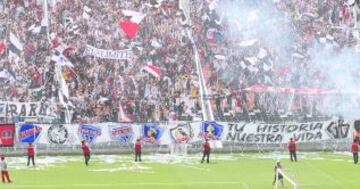 Cerca de 5 mil hinchas asistieron al Monumental para apoyar a Colo Colo antes del partido con Universidad Católica.