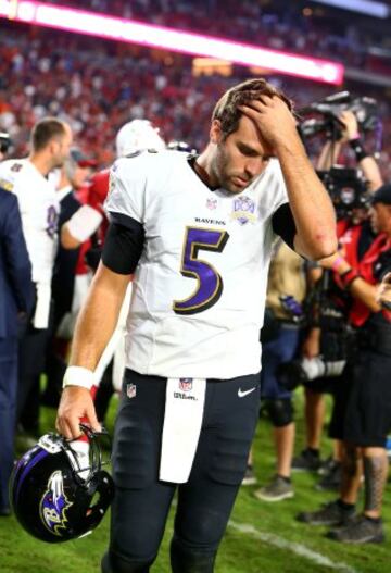  Joe Flacco no cuenta con las armas necesarias para explotar sus virtudes y las de su coordinador ofensivo Marc Trestman.