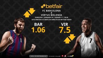 FC Barcelona vs. Virtus Bolonia: horario, dónde ver, pronósticos, estadísticas y clasificación