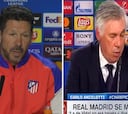 La frase de Ancelotti quejándose de los arbitrajes a favor del Madrid que Simeone ha sacado contra él