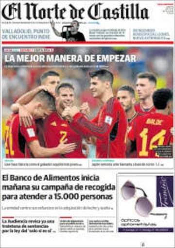 La Roja protagonista de las portadas de la prensa española