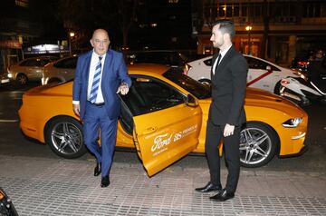 Miguel Díaz, Presidente de la Federación de tenis a su llegada a la Gala de Diario As