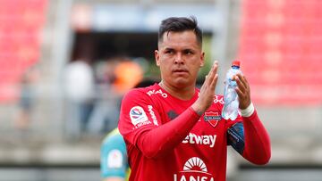 Nublense vs Deportes Antofagasta, Fecha 8 Campeonato Nacional 2022.
El jugador de Nublense Nicolas Vargas es fotografiado durante el partido de primera division contra Deportes Antofagasta realizado en el Estadio Nelson Oyarzun de Chillan, Chile.
2/04/2022
Jorge Loyola/Photosport
Nublense vs Deportes Antofagasta, eighth date, 2022 National Championship.
Nublense’s player Nicolas Vargas is pictured during the first division match held at the Nelson Oyarzun stadium
Chillan, Chile.
2/04/2022
Jorge Loyola/Photosport