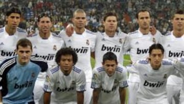 Once de gala del Real Madrid