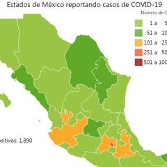 Mapa y casos de coronavirus en México por estados hoy 7 de abril