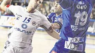 <b>LIDERAZGO. </b>Kjelling fue otra vez el atacante del Ademar más agresivo ante el Portland.