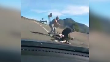 Ocurrió en Gran Canaria: brutal agresión de un conductor a un ciclista