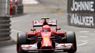 Kimi Raikkonen, en el pasado GP de Mónaco.