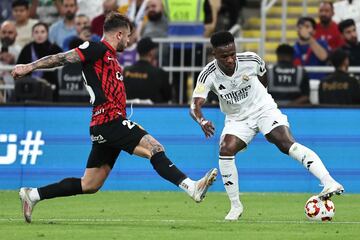 El 7 del Real Madrid y el 23 del Mallorca protagonizaron momentos alta tensión en el encuentro.