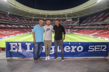 Manuel Esteban 'Manolete', Saul Ñíguez y Manu Carreño.